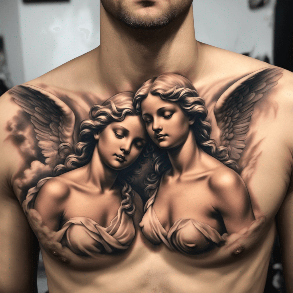 Chest tattoo