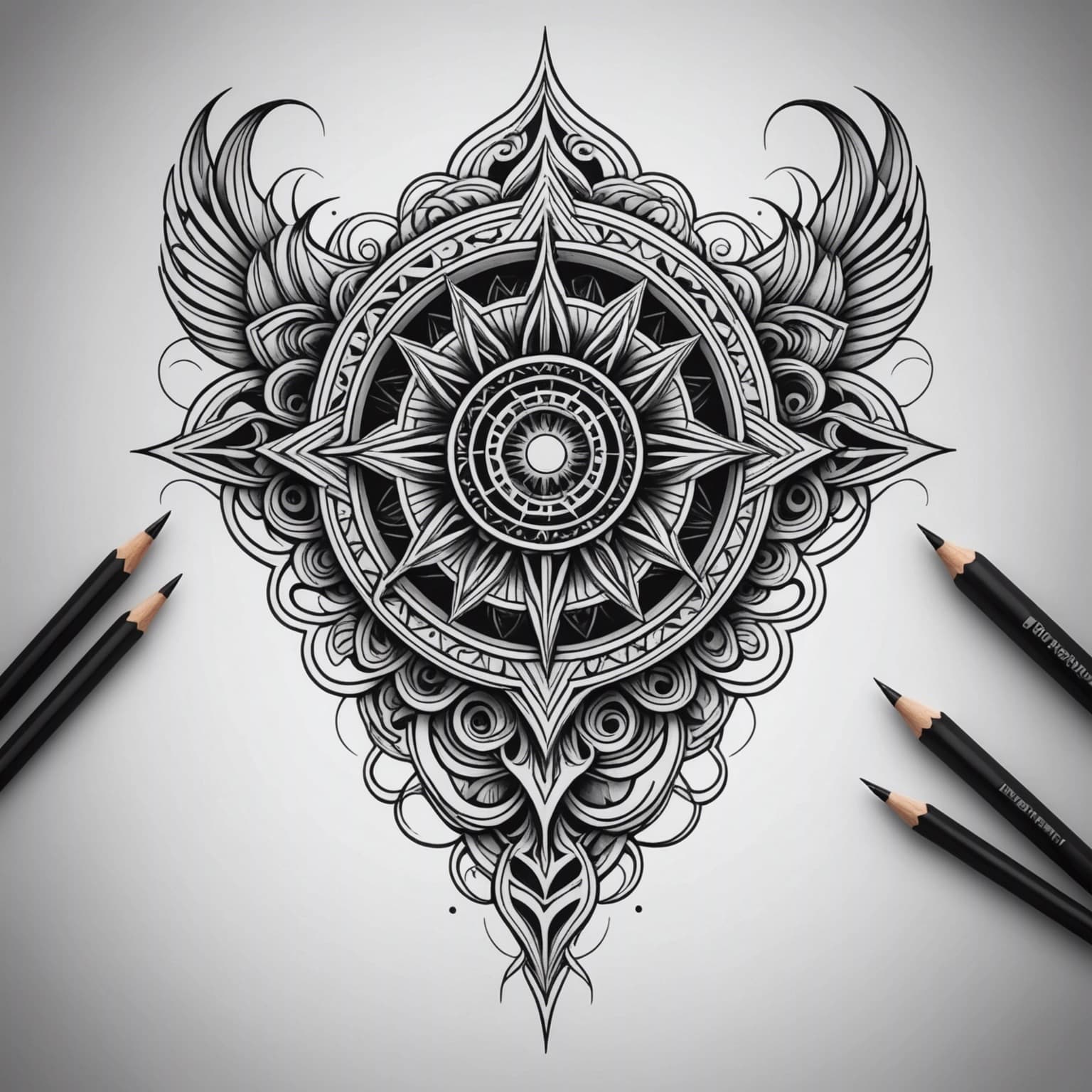 3D tattoo concept generated with AI