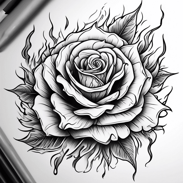 Black and Gray tattoo style