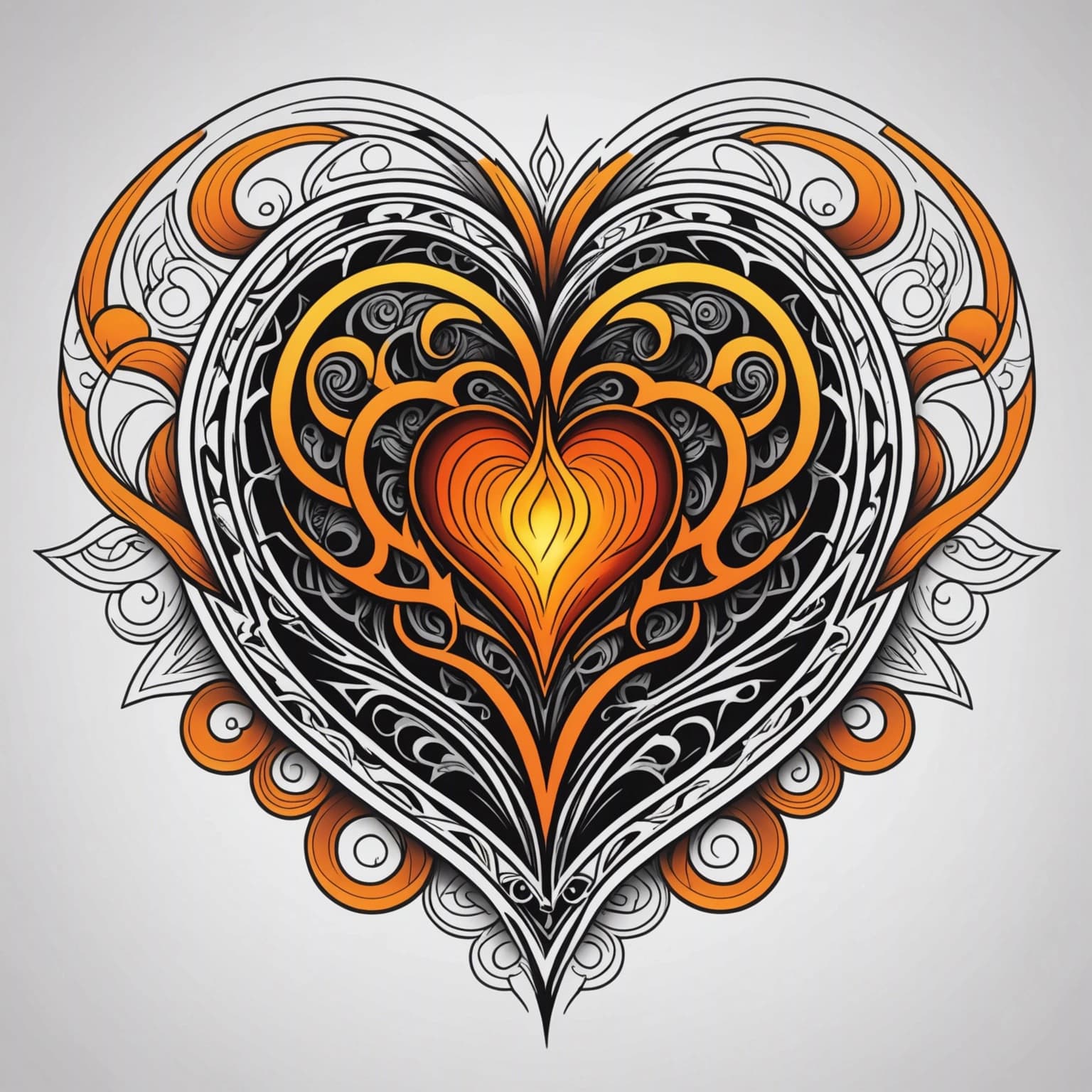 Geometric tattoo concept generated with AI