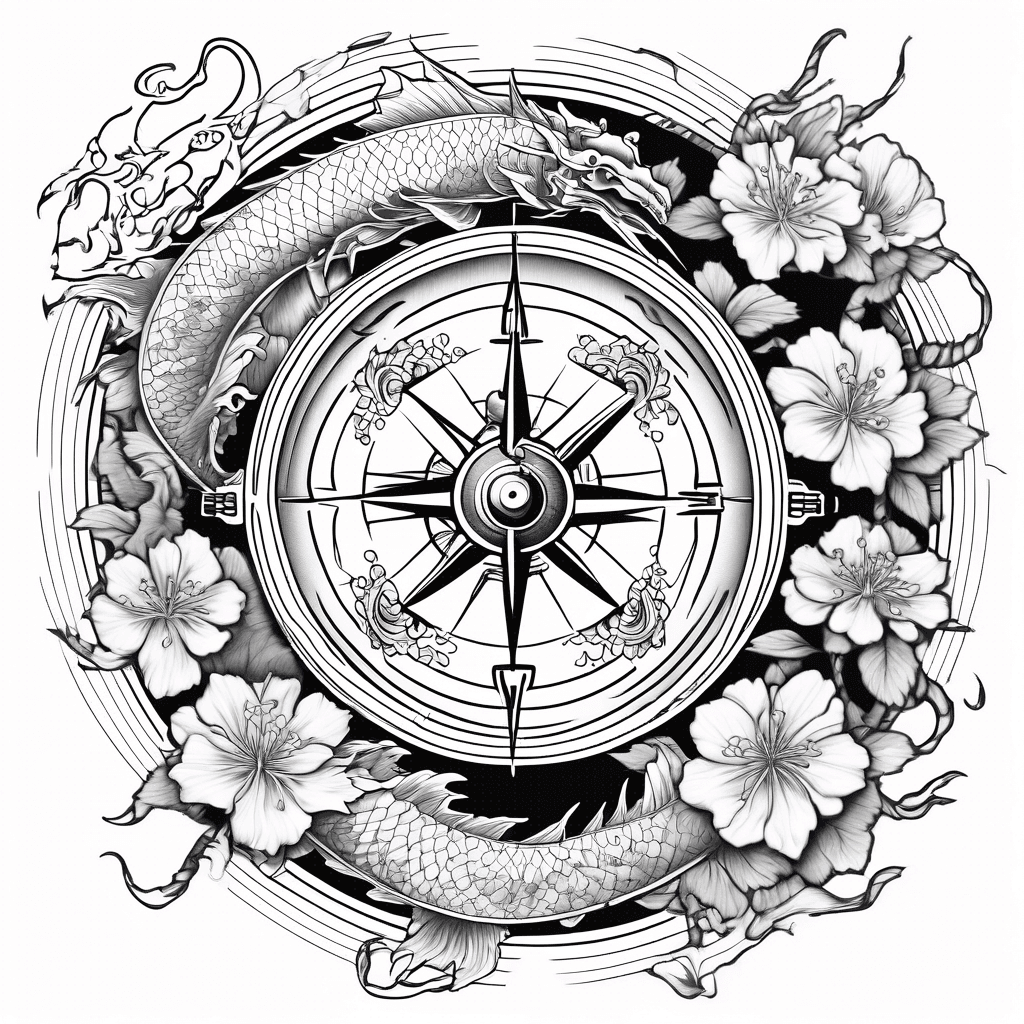 Japanese tattoo concept generated with AI