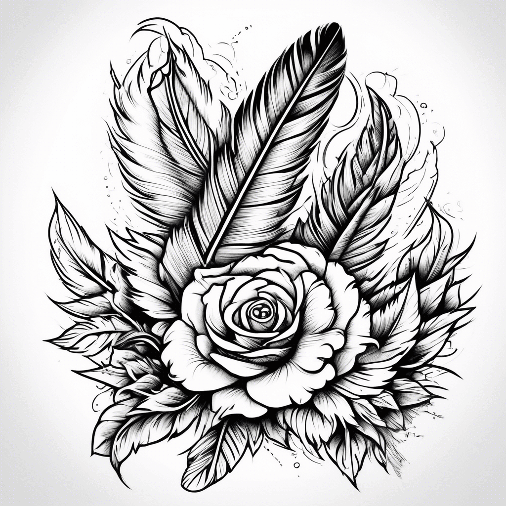 Traditional tattoo concept generated with AI