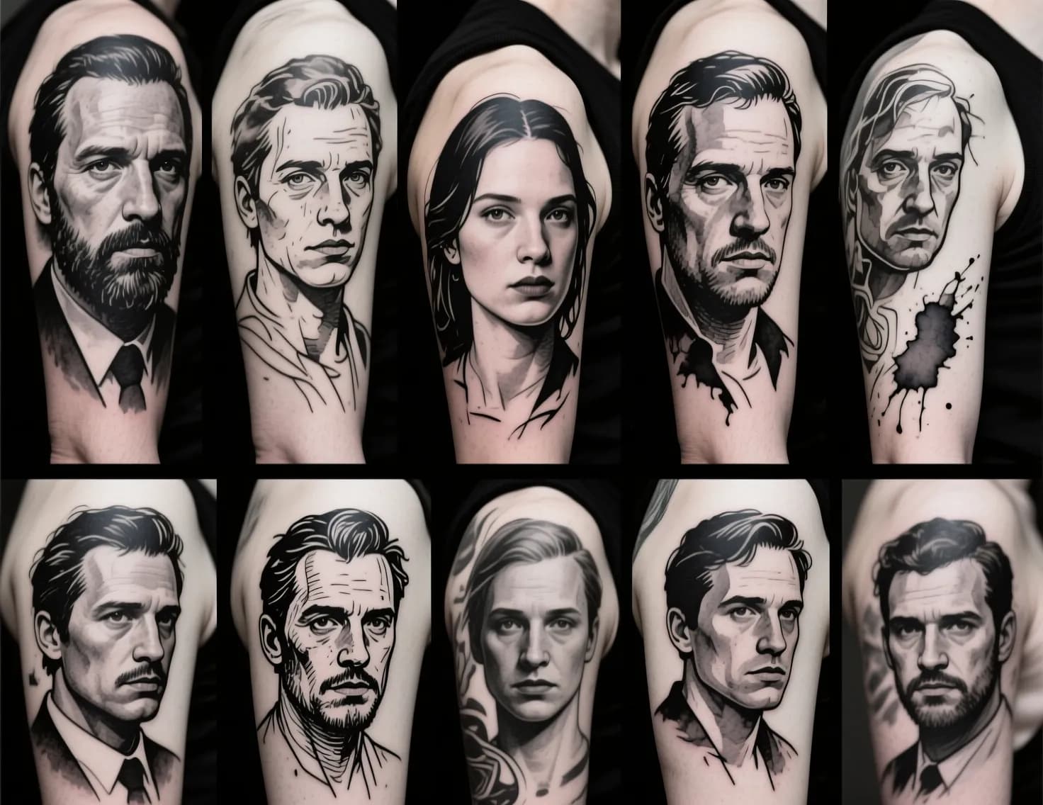 Different memorial tattoo styles