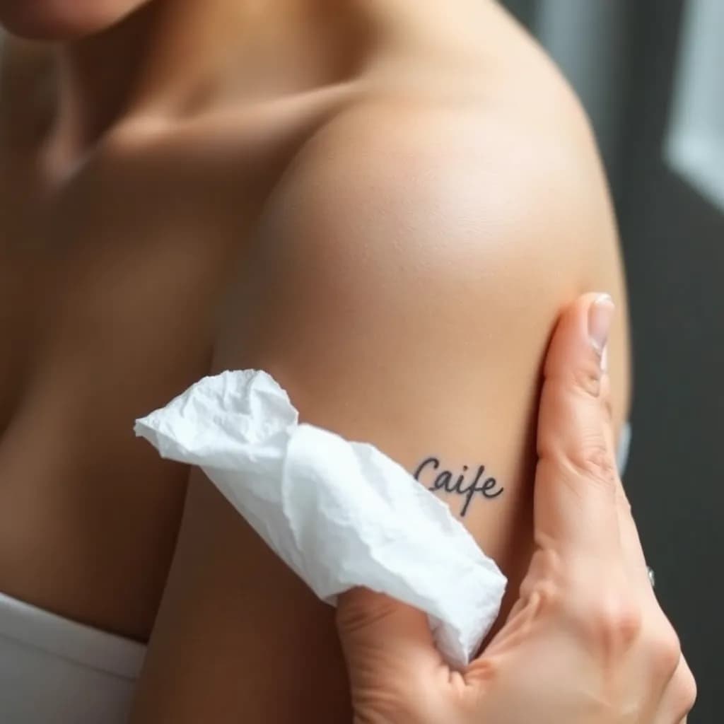 Tattoo gentle washing technique