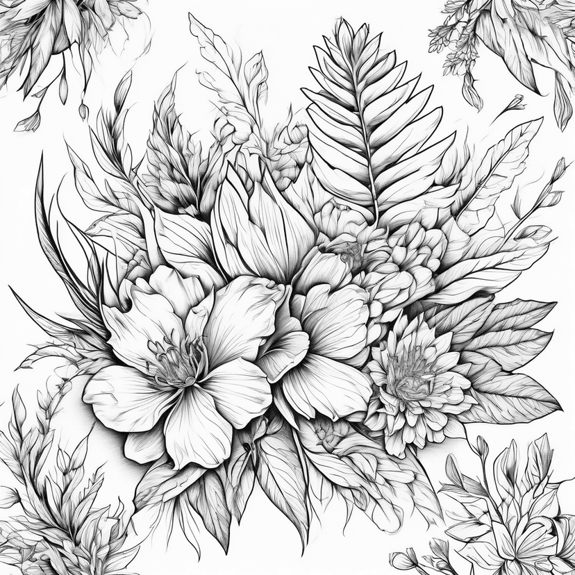 botanical タトゥーアイデア
