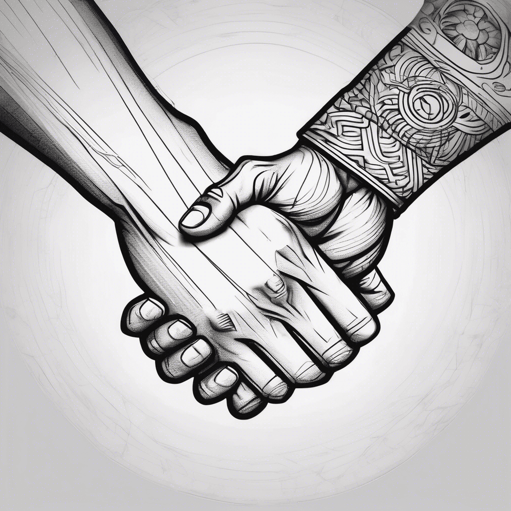 Shaking hands