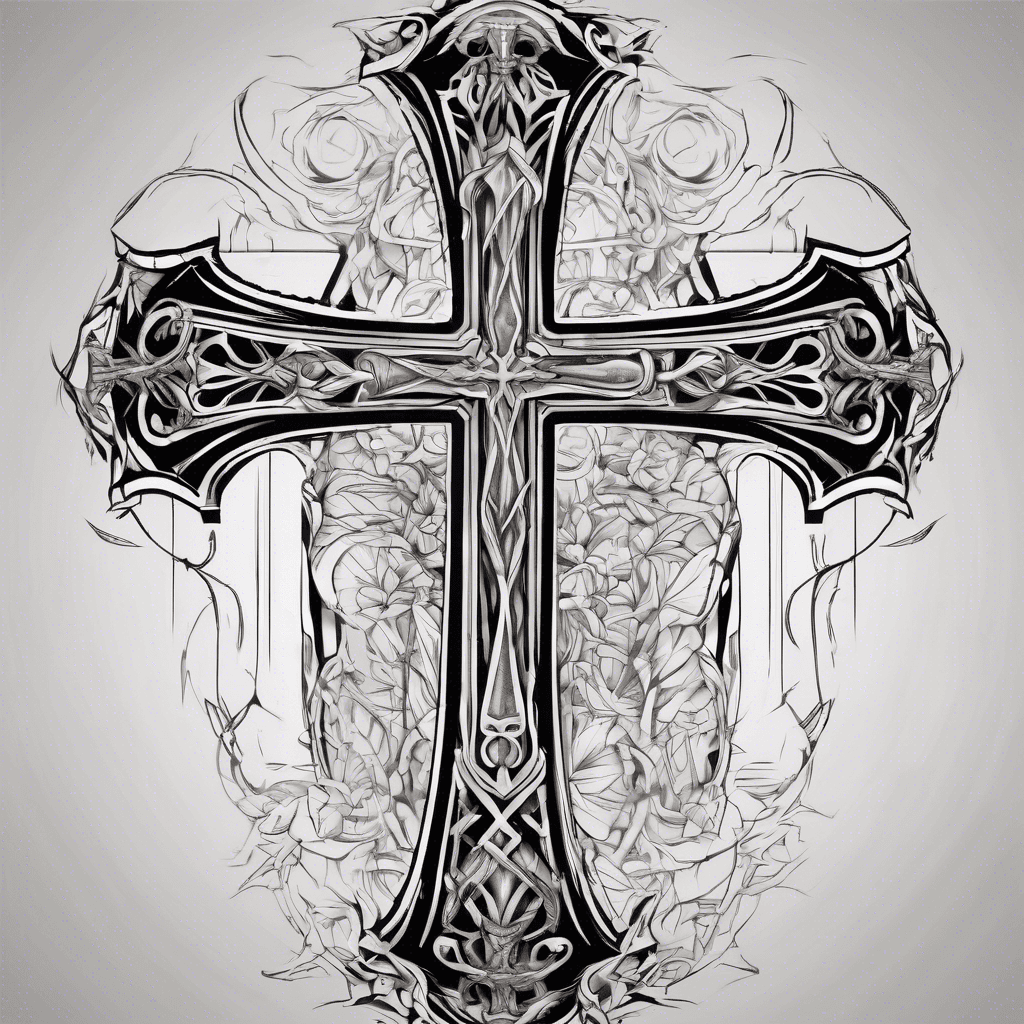 Cross next to JMB