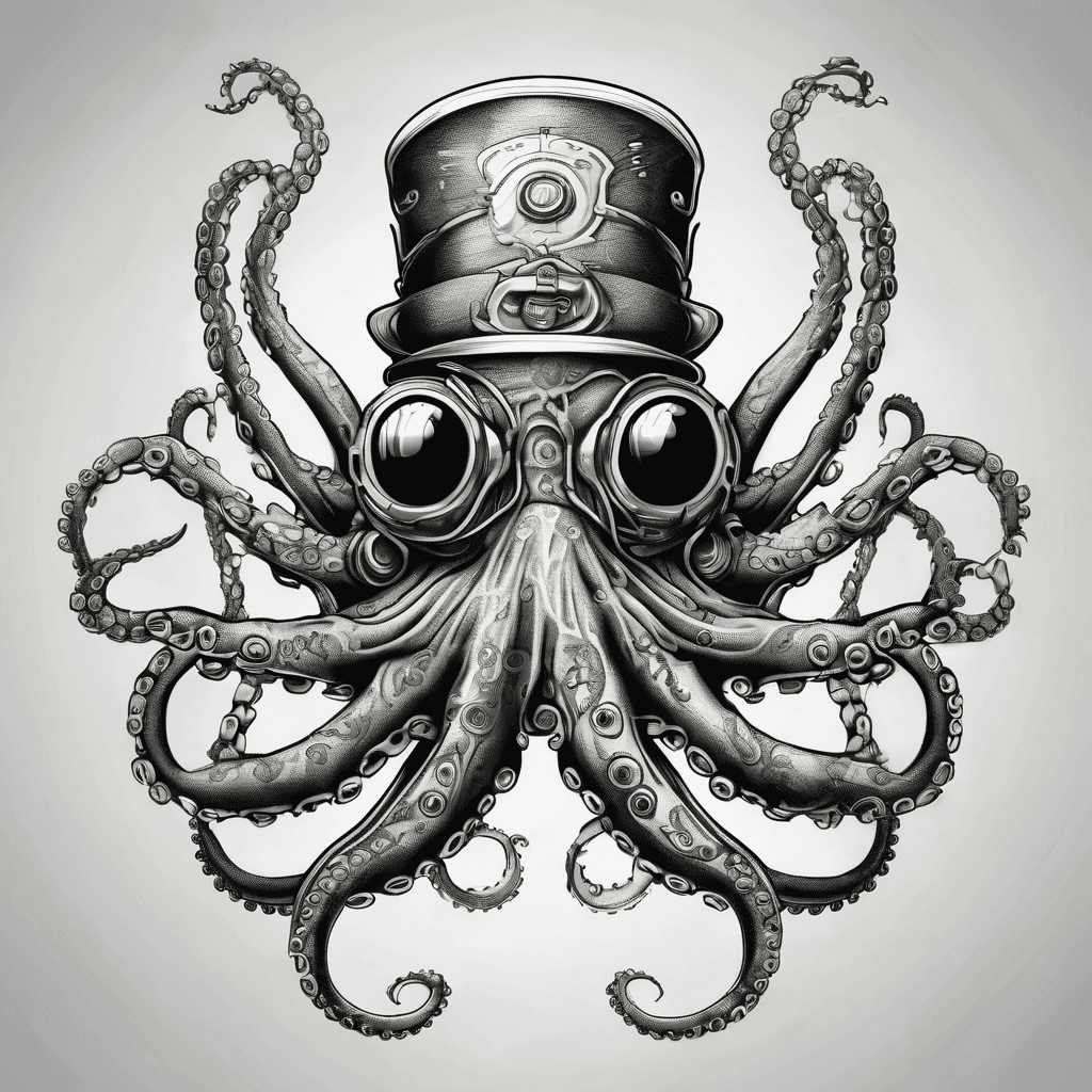 Steampunk octopus