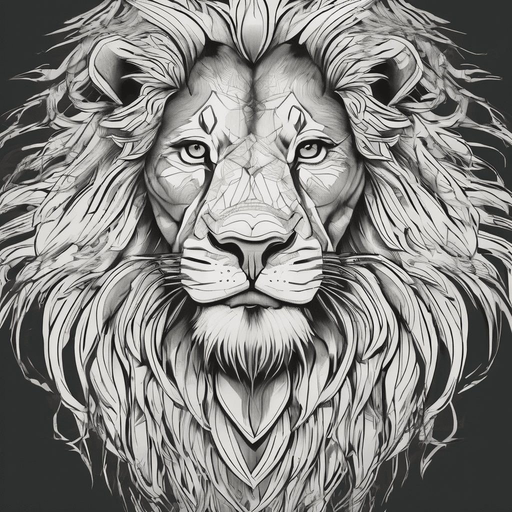 a lion wild