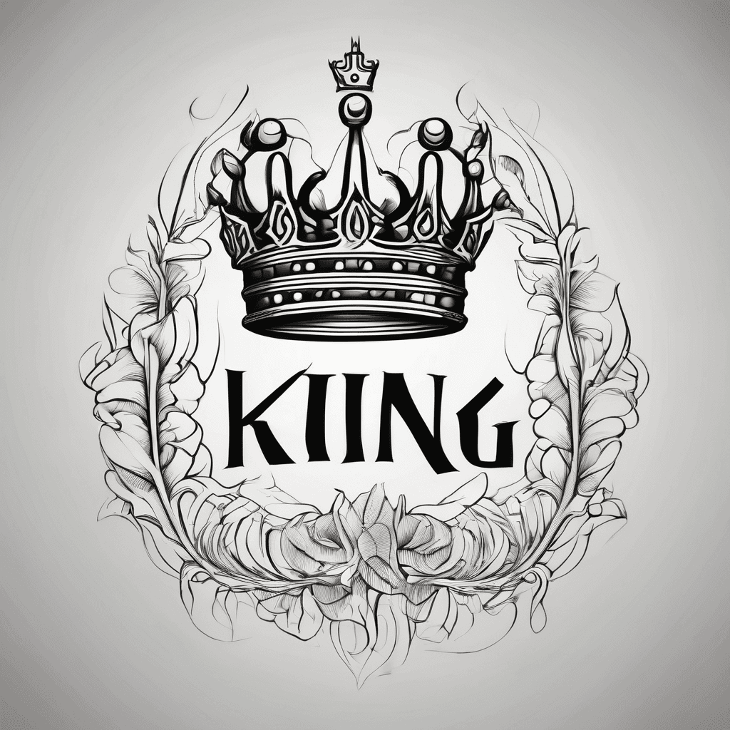 the word KING