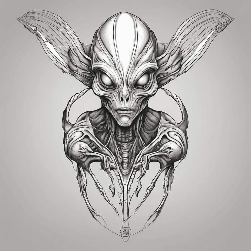 alien tattoo idea