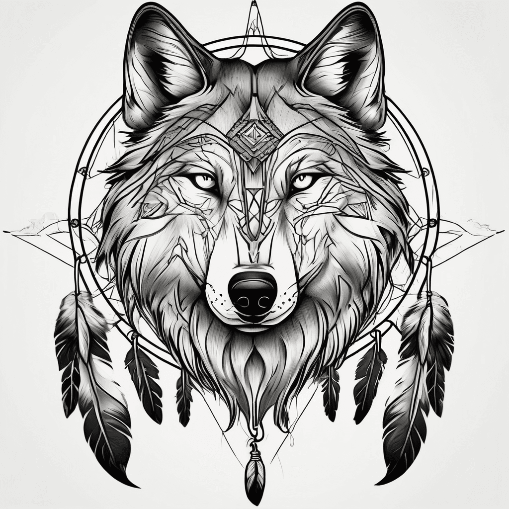 wolf dreamcatcher