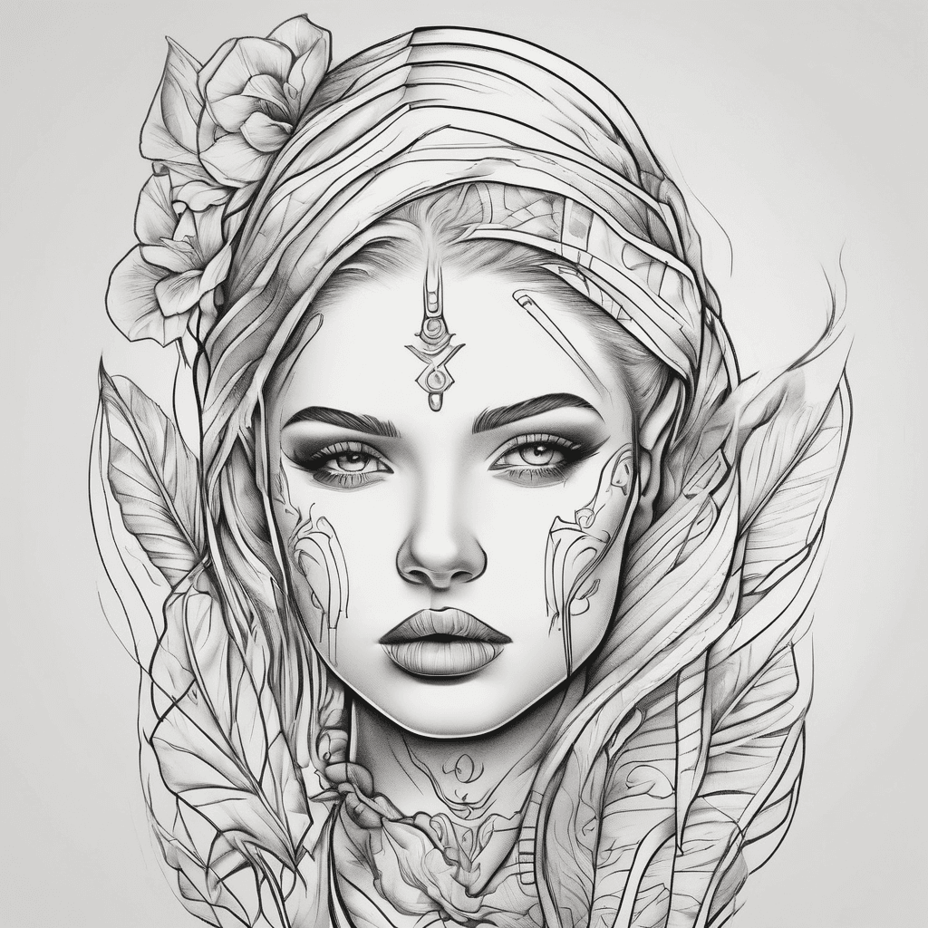 Simple lines girl