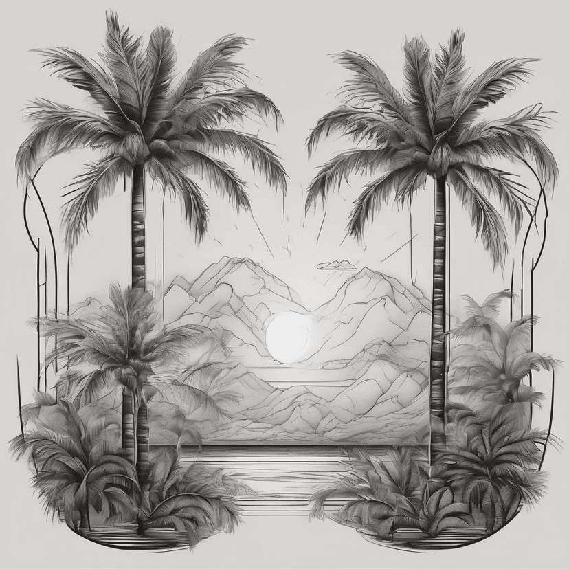 Idée de tatouage palm
