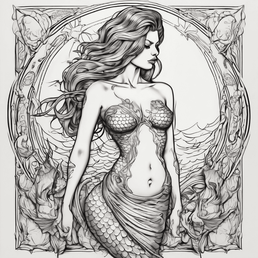 Idea per tatuaggio mermaid