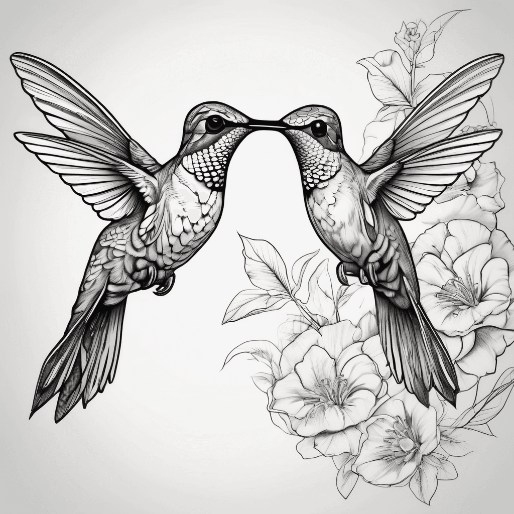2 hummingbirds