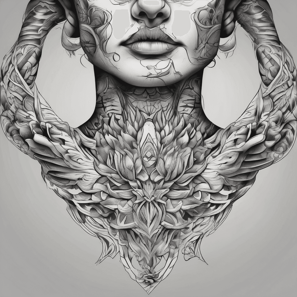 Throat tattoo