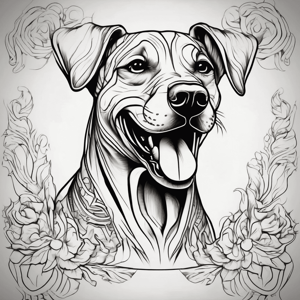 dog smiling