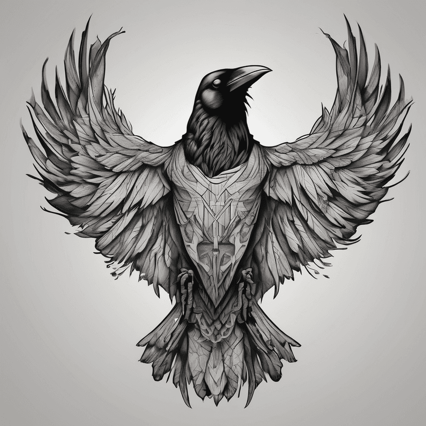 Idea per tatuaggio raven