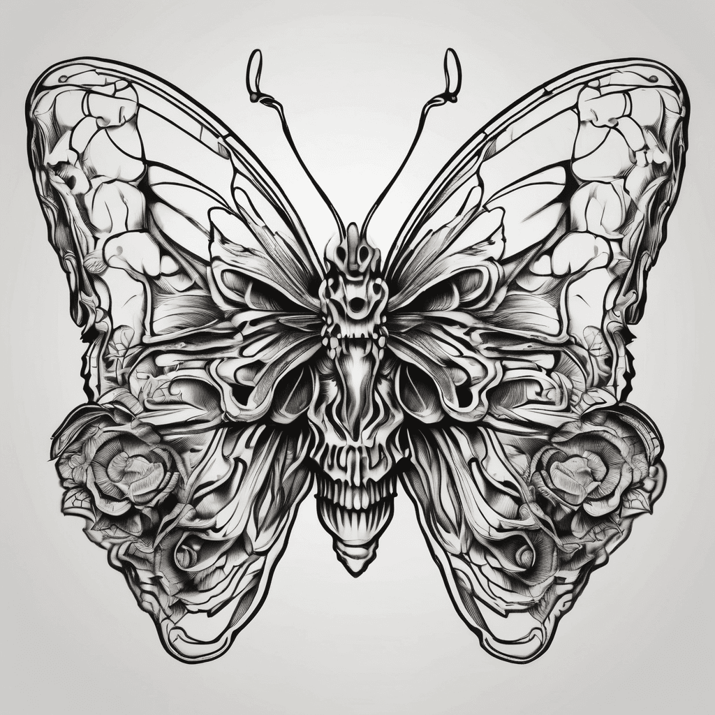Butterfly skull
