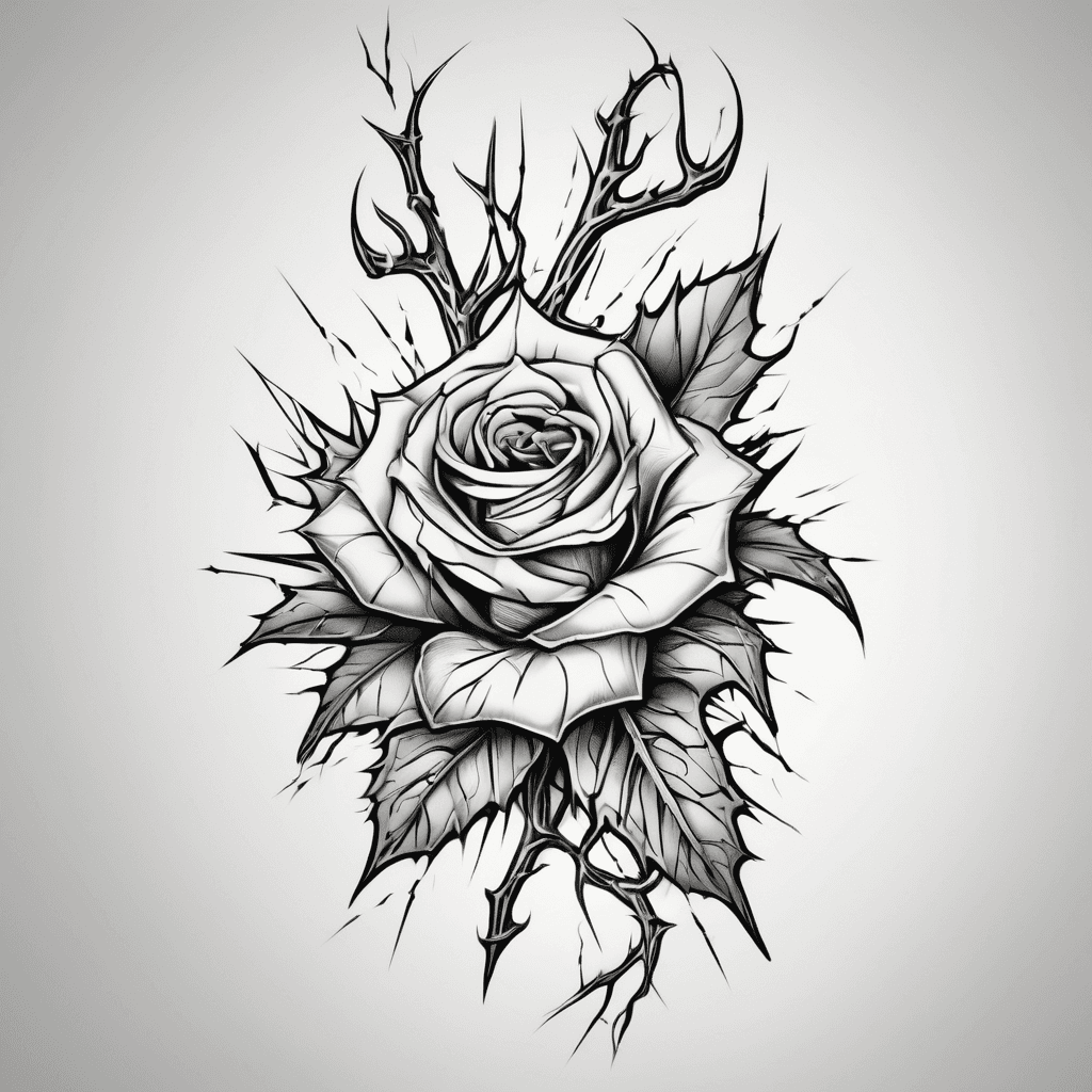 Thorns down arm