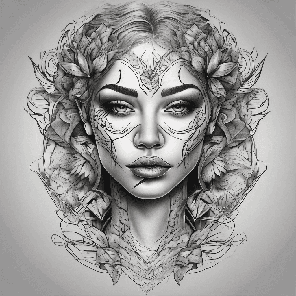 Face tattoo 