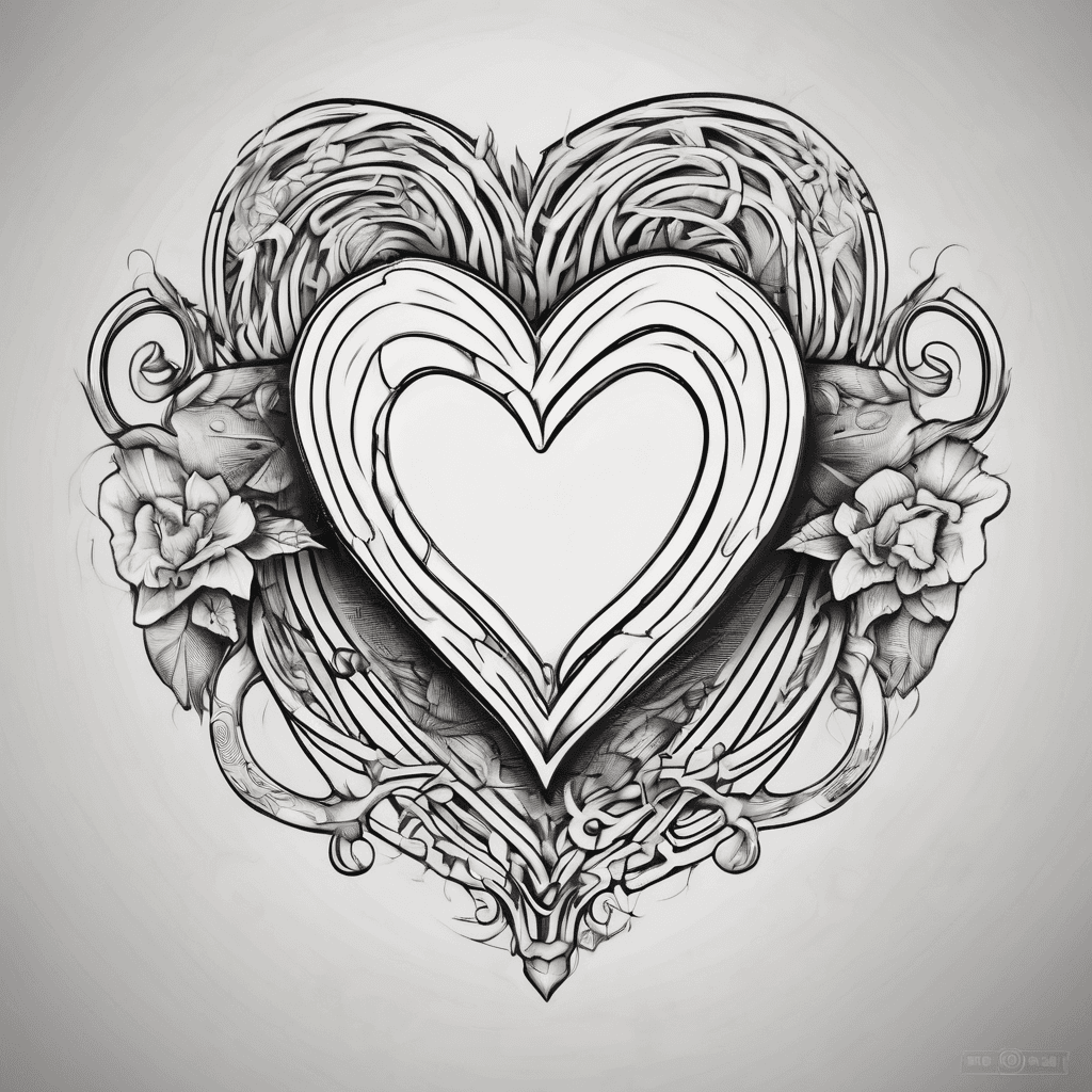 M avec un coeur 