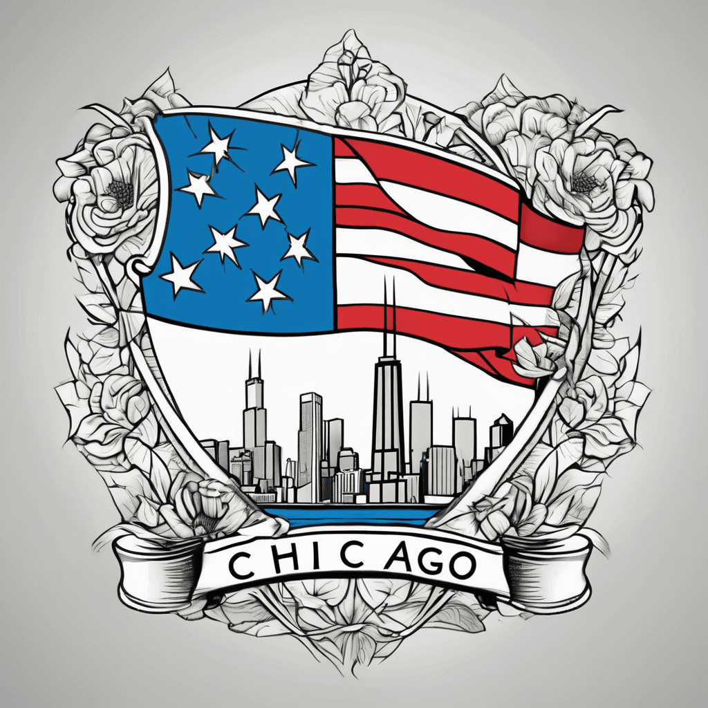 The Chicago flag 