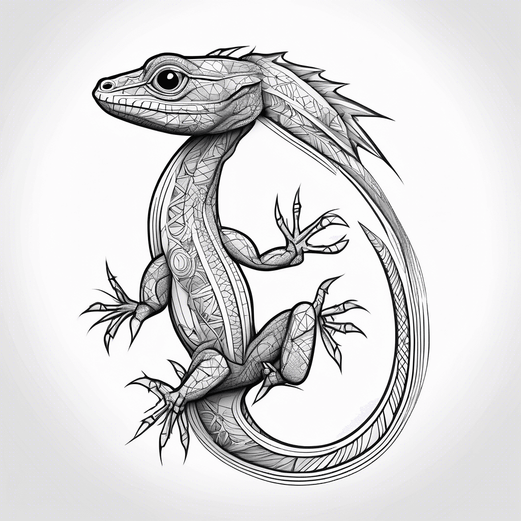 Lizard from the back 