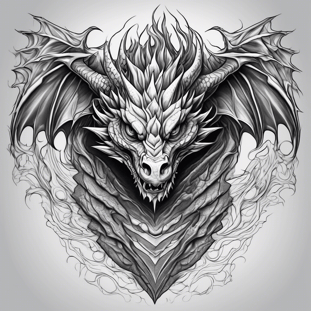 Dragon skin shadow in chest