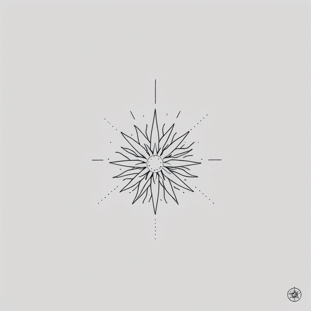 edelweiss flower and sun