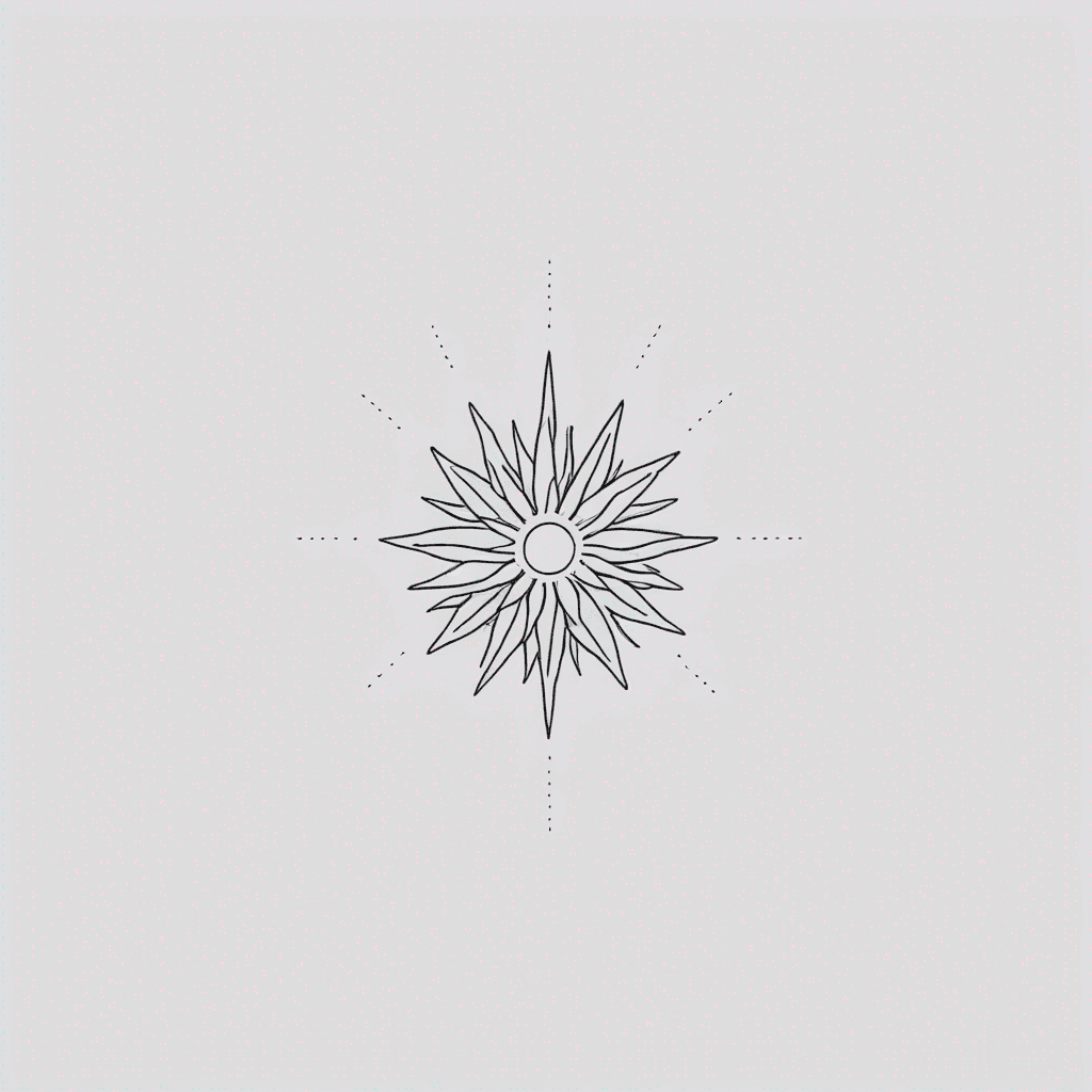 edelweiss flower and sun