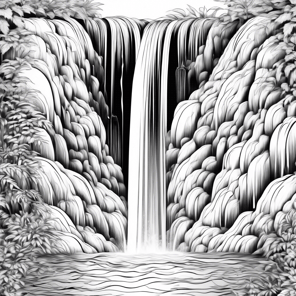fine line waterfall