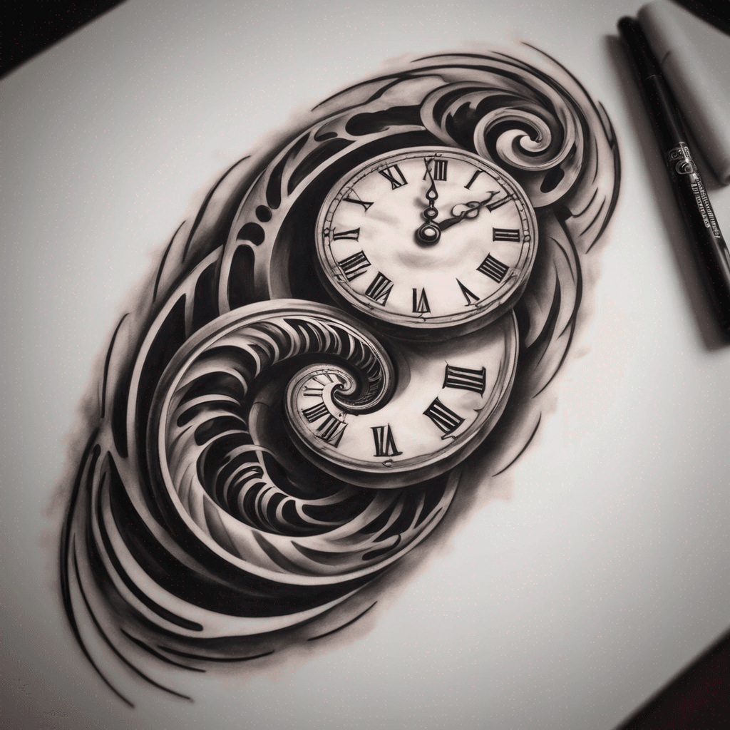 HALF KORU WITH A CLOCK