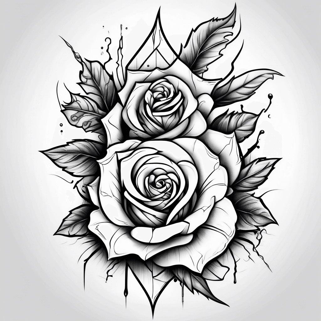 blade with rose on top