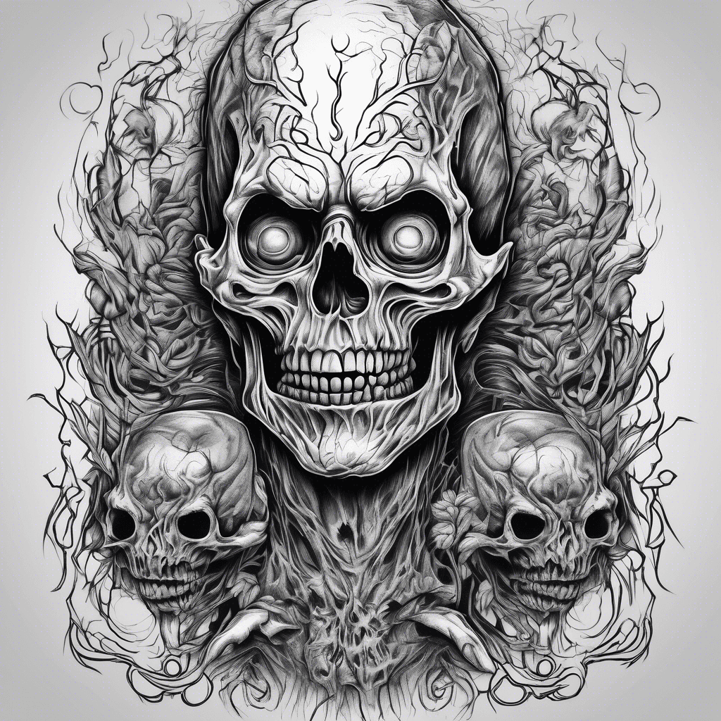 Horror themed tattoo