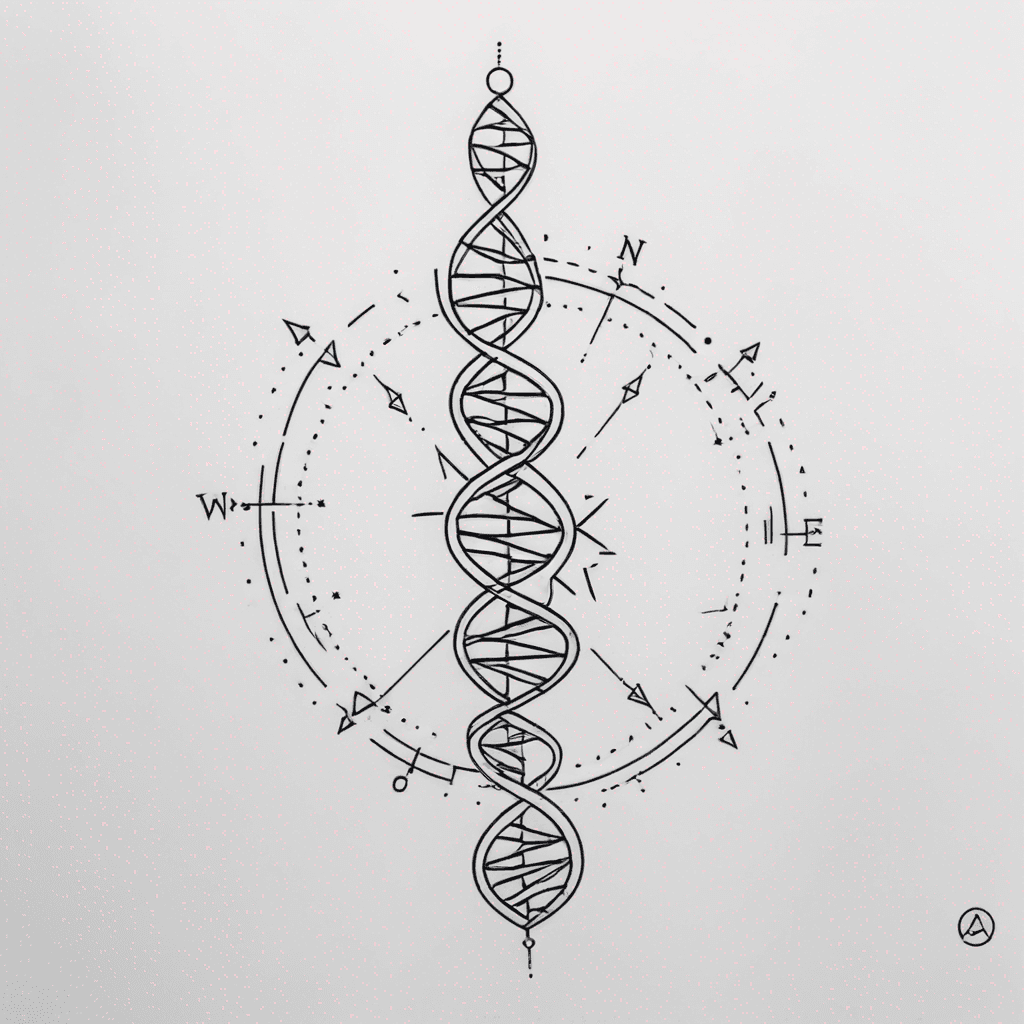 Dna connected to compass 