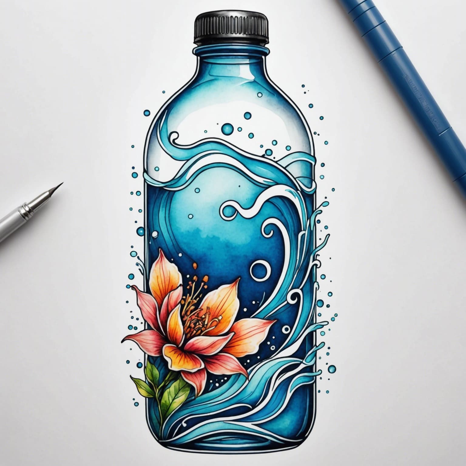 water bottle