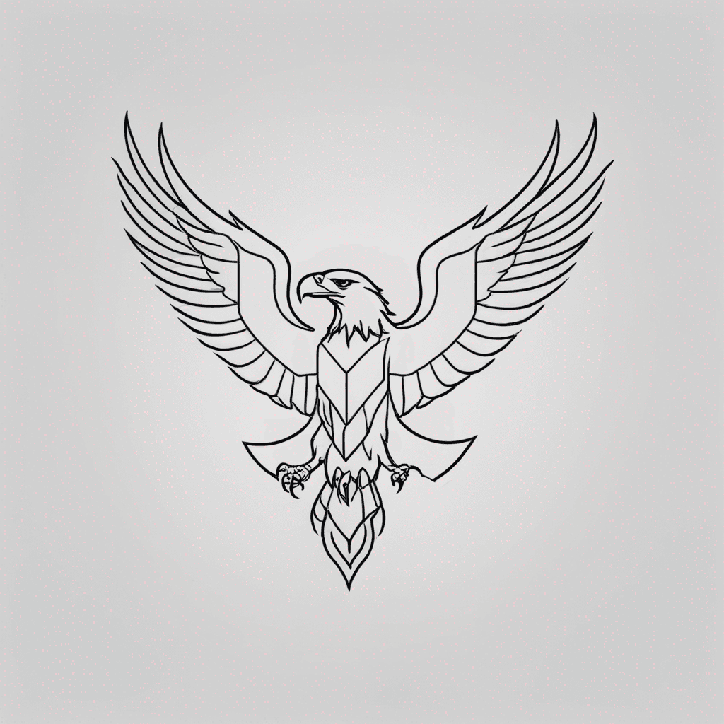 eagle, no background