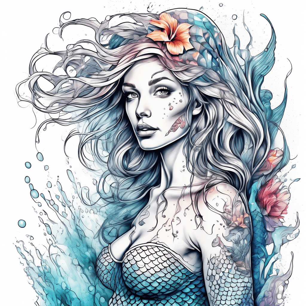 A mermaid