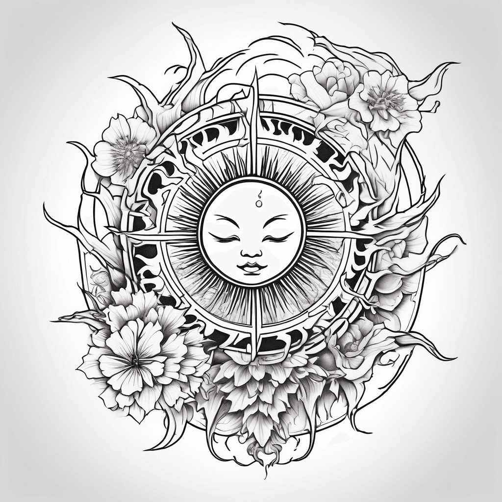 Sun outline portal knside