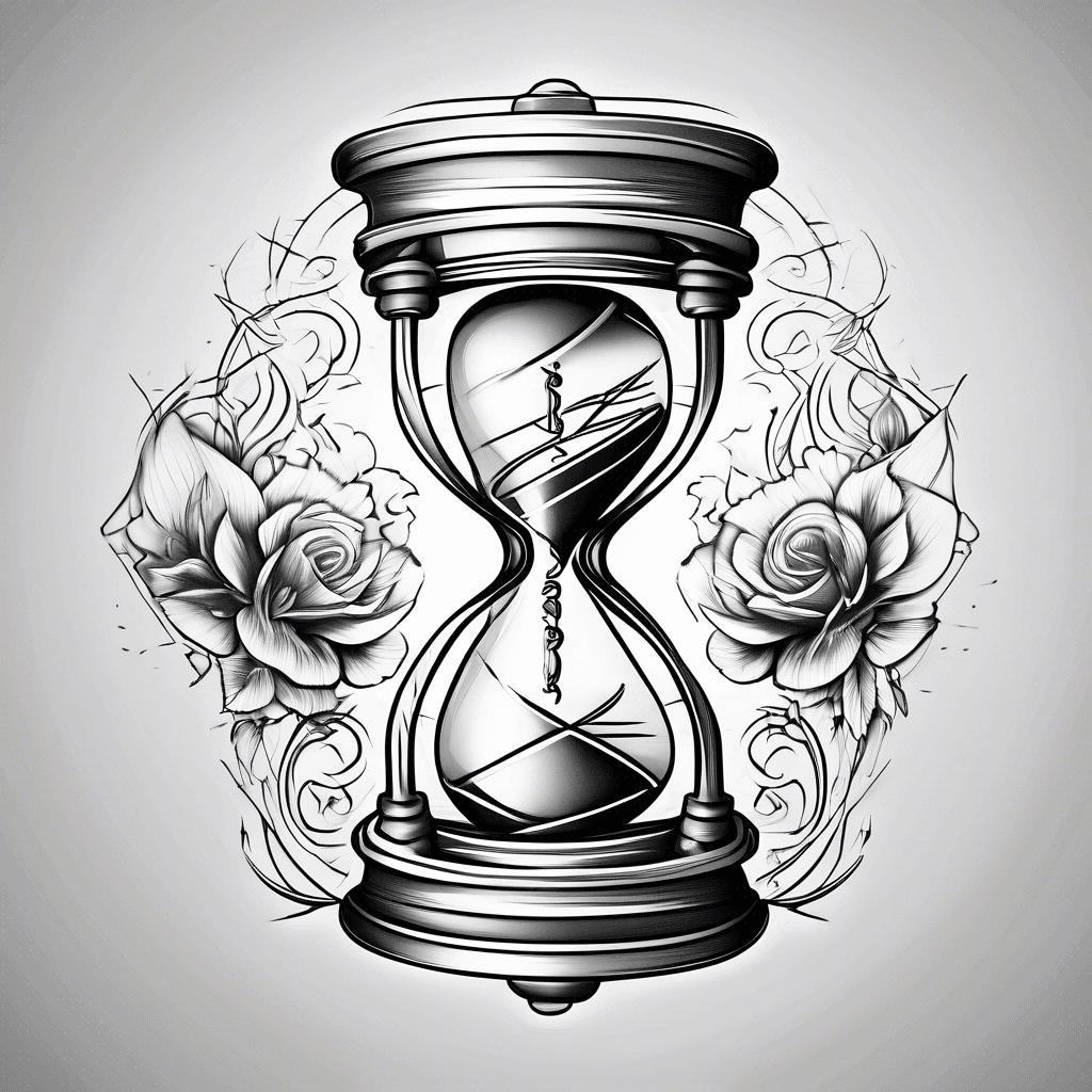 hourglass and music