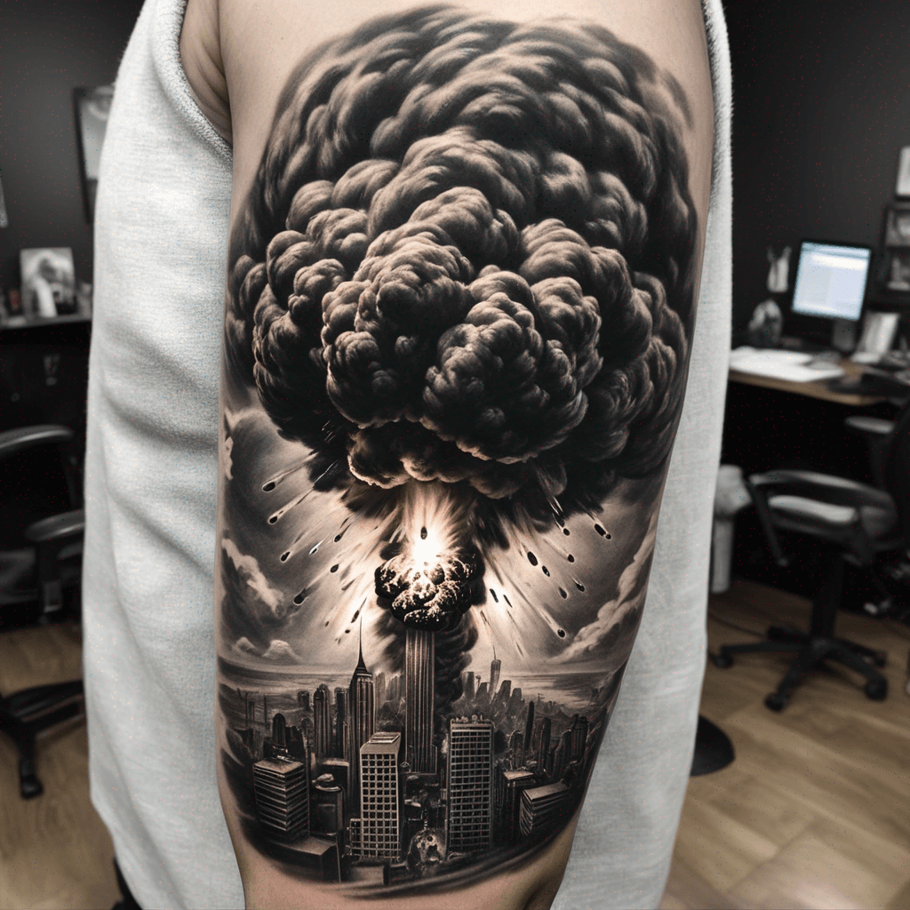 a bomb exploding
