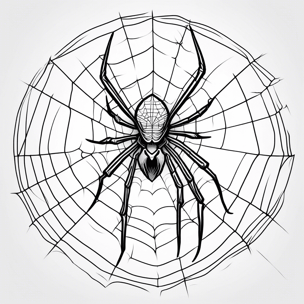 Spider on a spider web