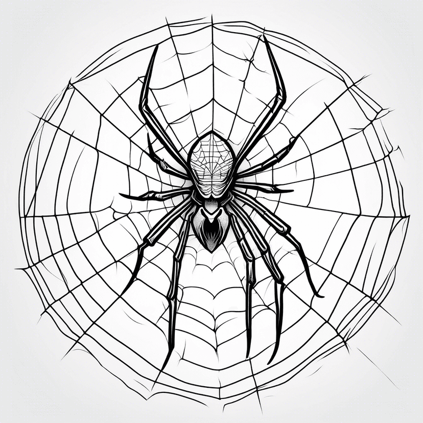 Idée de tatouage spider