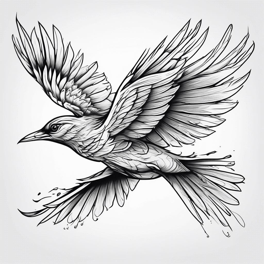 Mysterious flying bird