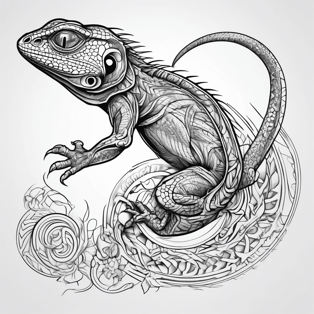 Lizard, view from the top