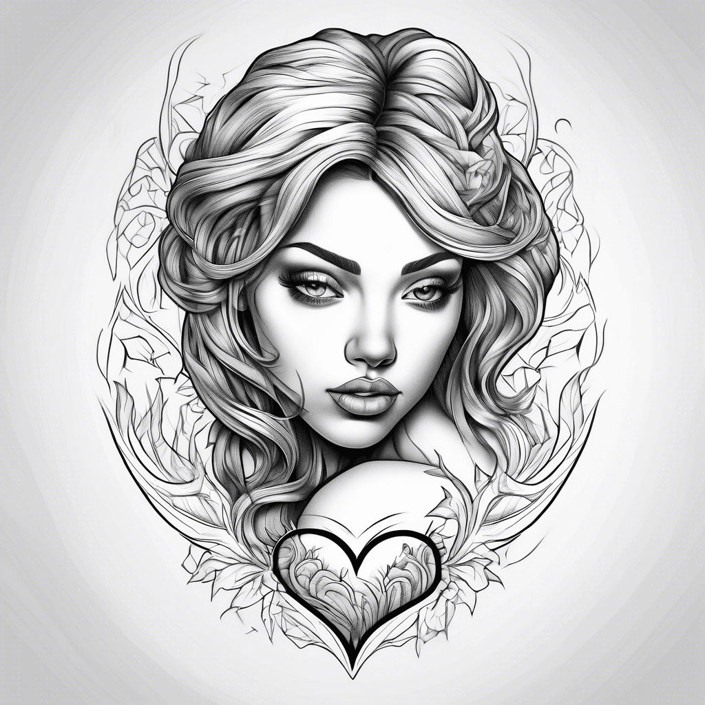 Alanna with a heart
