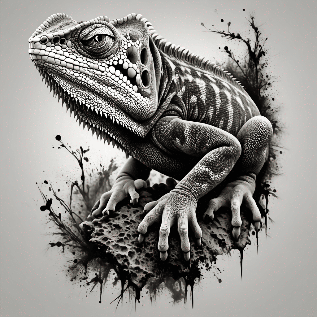 Lizard from the back 