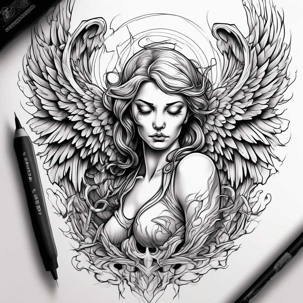 The fallen angel painting